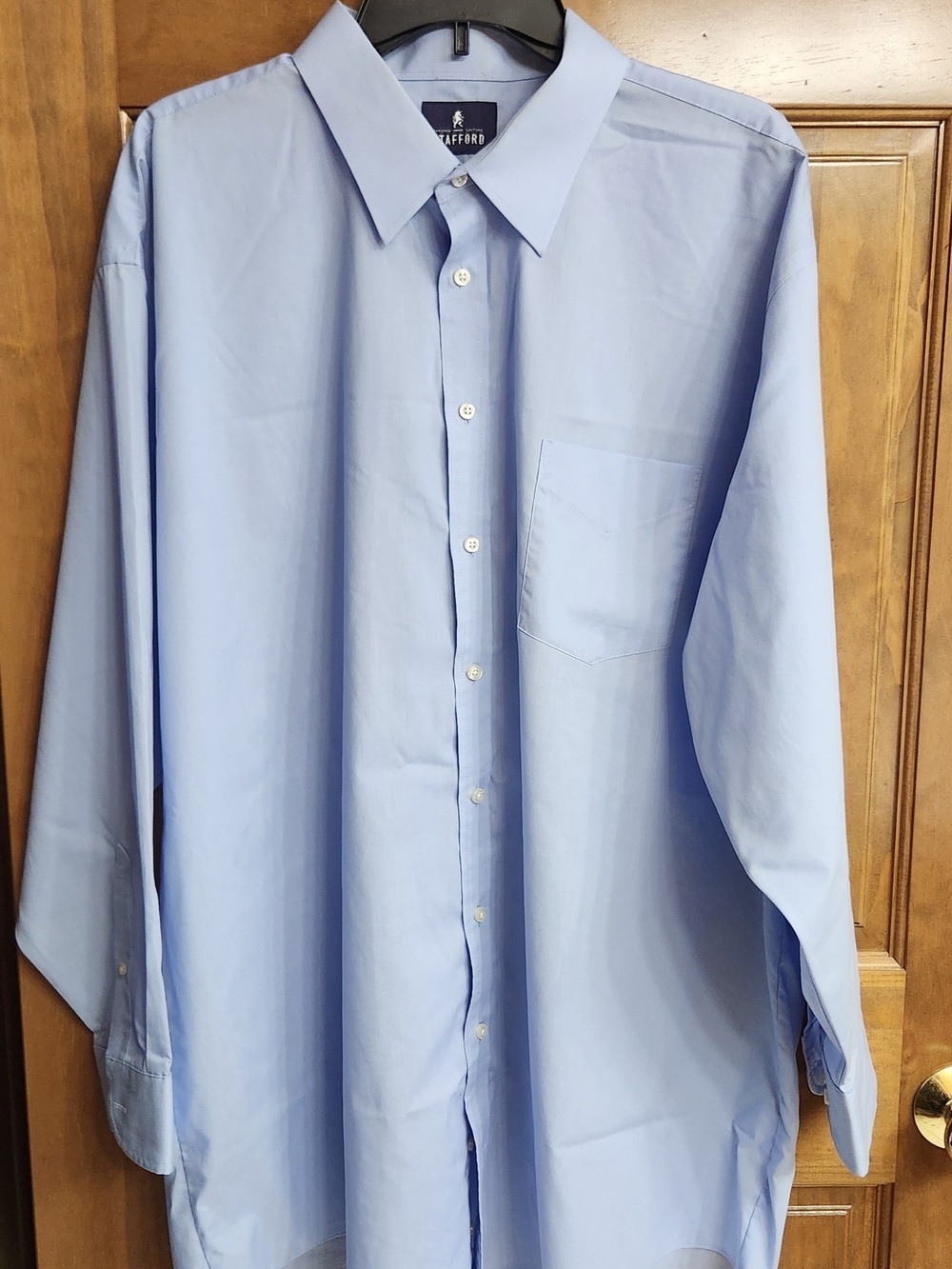 Stafford Light Blue Button-Down Dress Shirt